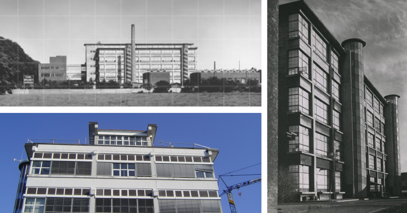 Philips Produktionsgebaeude - Sanierung - Fotos historisch und neu